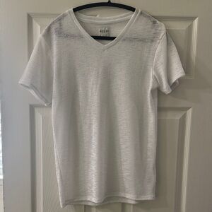 Guess Light Gray V-Neck Tee